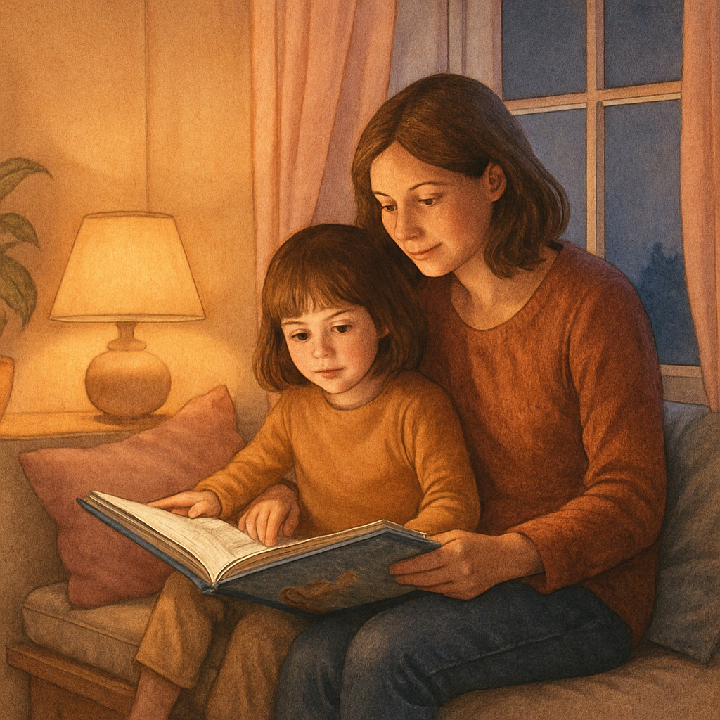 Whispers Of Warmth: A Mother’s Storytime Nook diamonded painting kits