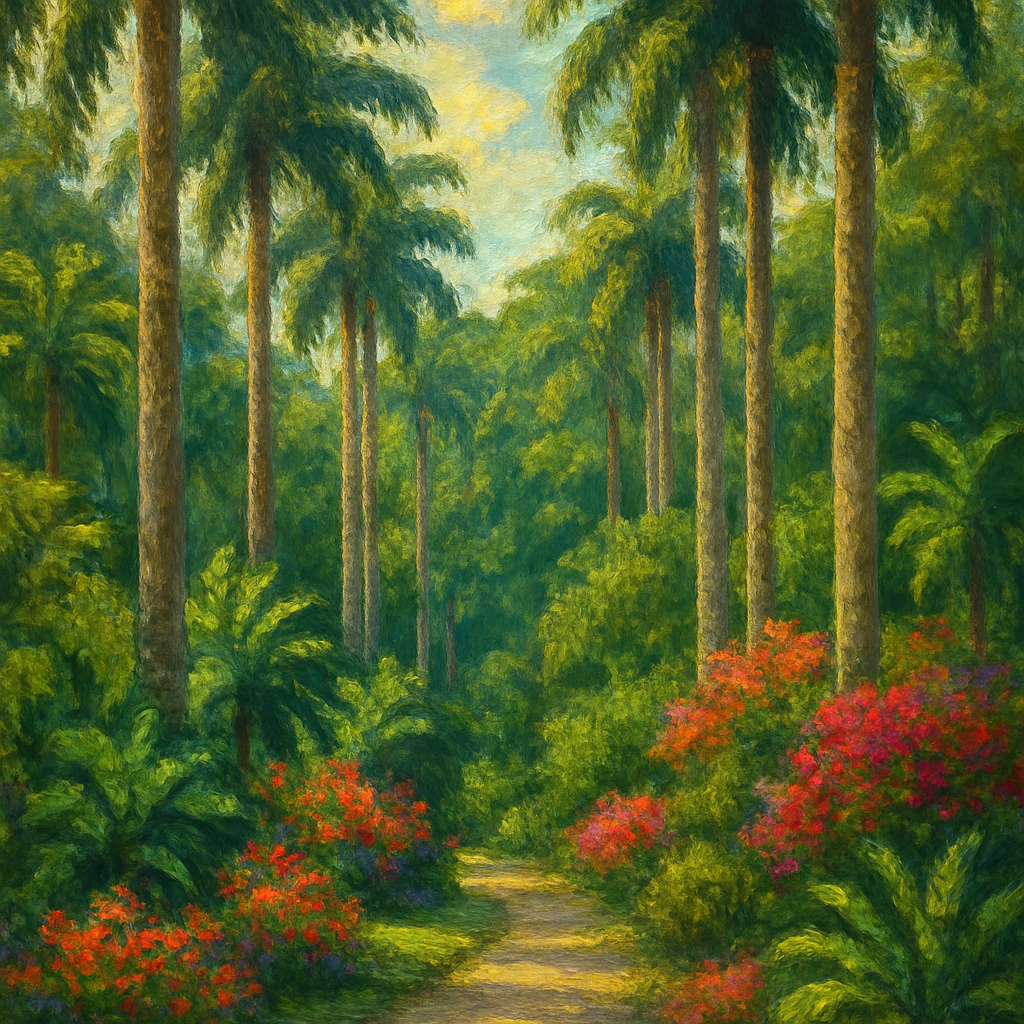 Jardim Botânico Rio De Janeiro paint by diamond