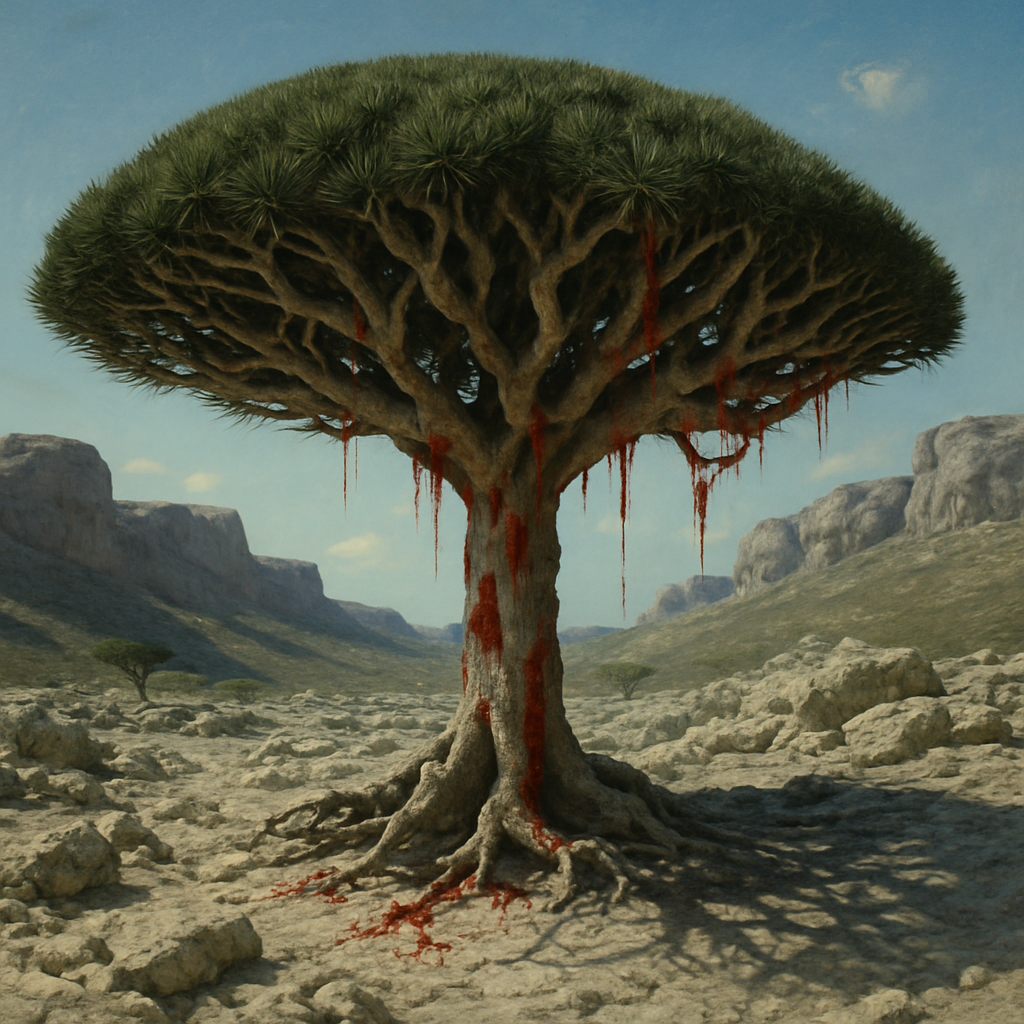 Dragon Tree Of Socotra Painting by diamonds kit