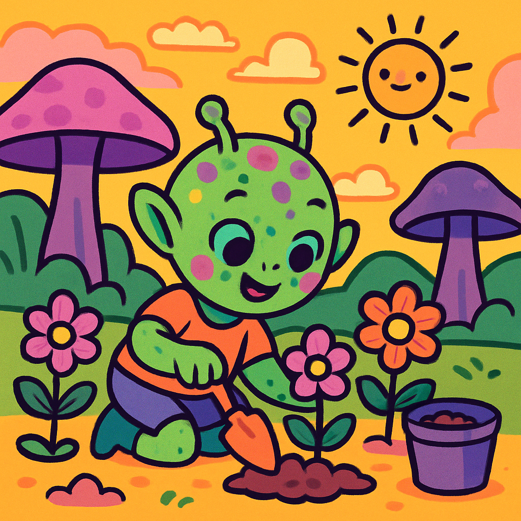 Galactic Garden Adventure DIY paint by diamonds