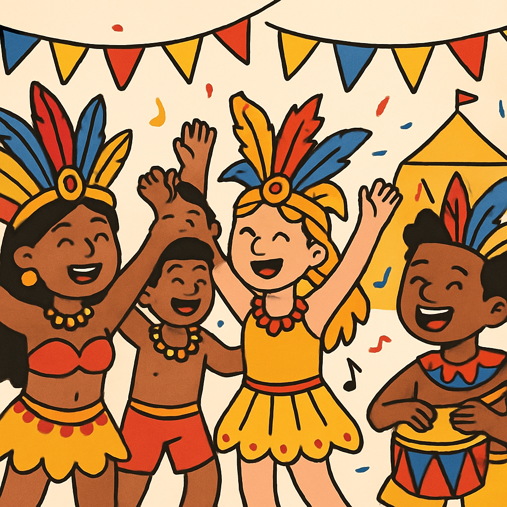 Cultural Carnival Of Colors paint by color