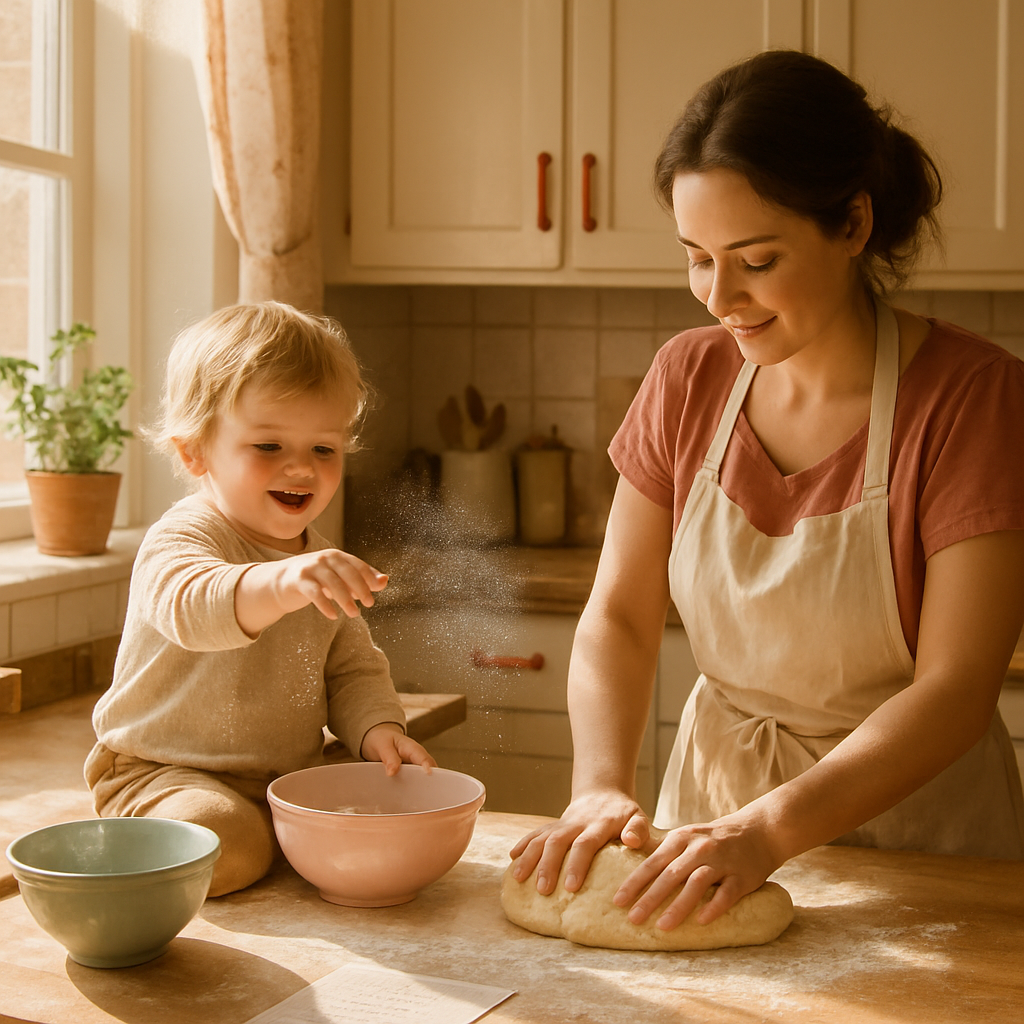 Kitchen Lullaby: Baking Memories With Mom Paint by diamonds art