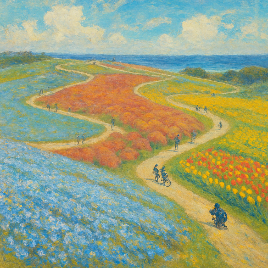 Hitachi Seaside Park DIY paint by diamonds