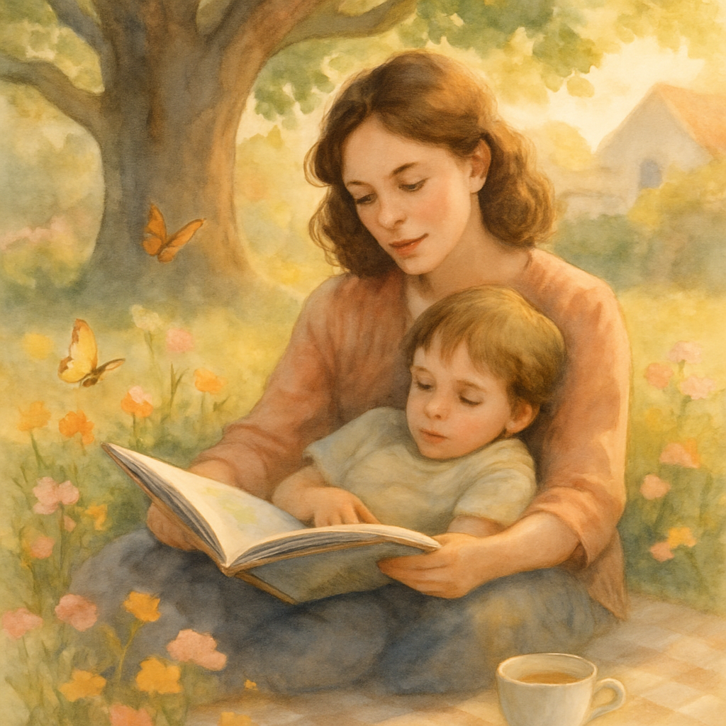 Garden Whispers: Reading Under The Old Oak paint by diamonds