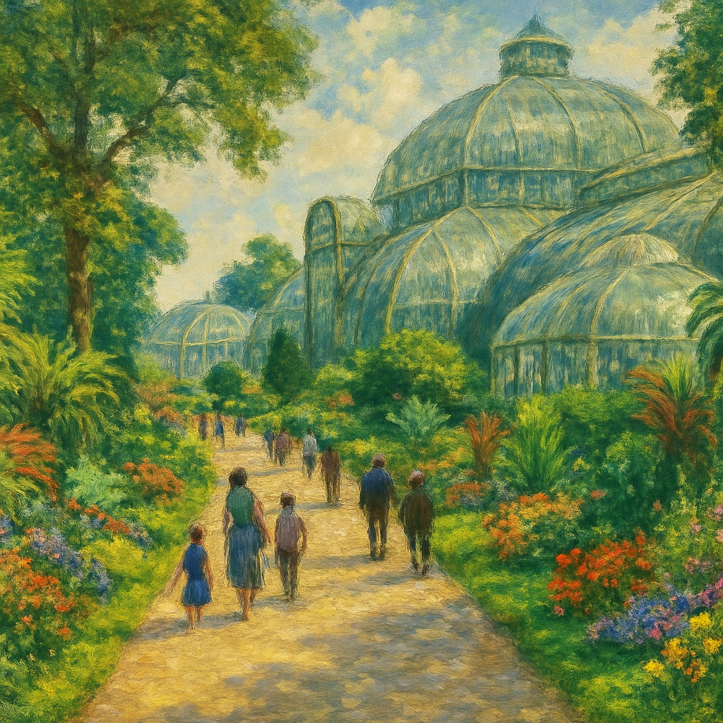 Royal Botanic Gardens Kew London England paint by diamonds