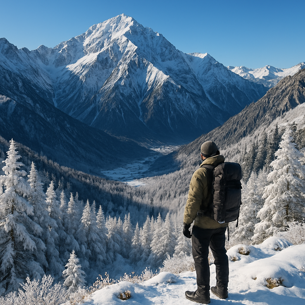 Early Winter On The Japanese Northern Alps paint by diamond
