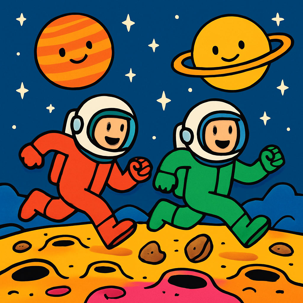 Space Race Paint by diamonds art
