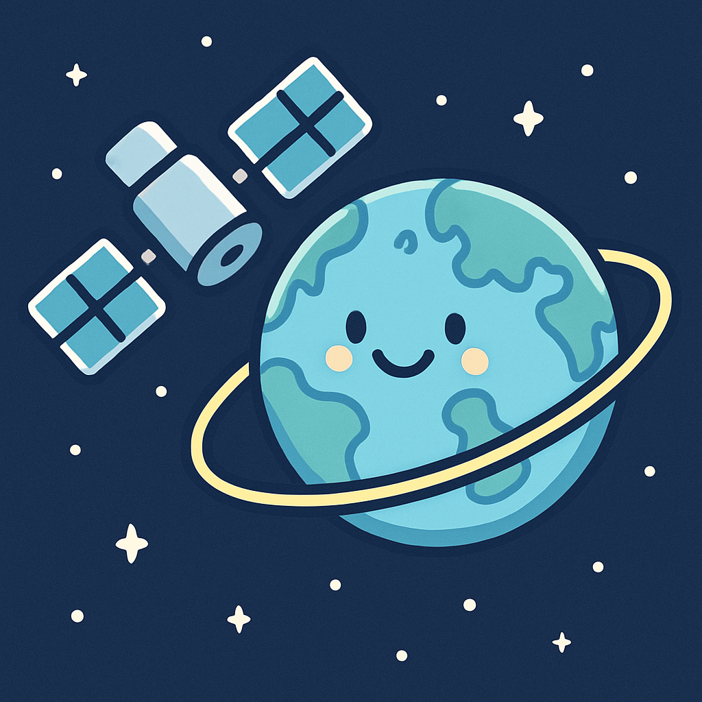 Orbiting Satellite DIY paint by diamonds