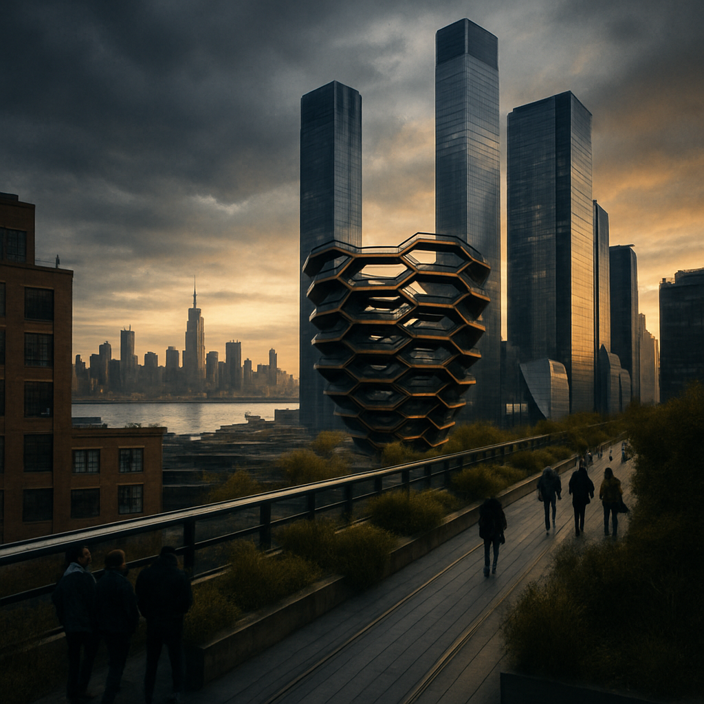 High Line And Hudson Yards Panorama Paint by diamonds kits