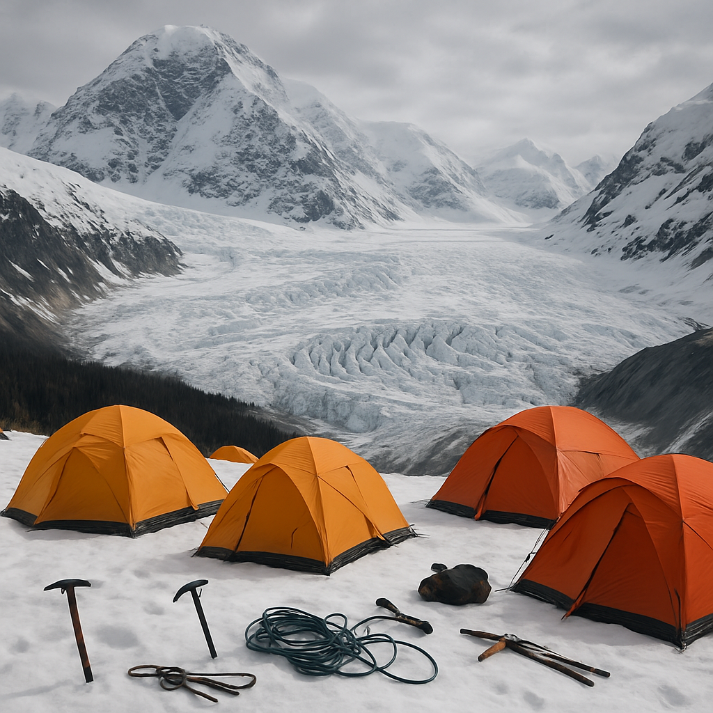 Glacier View From Denali Base Camp paint by diamonds