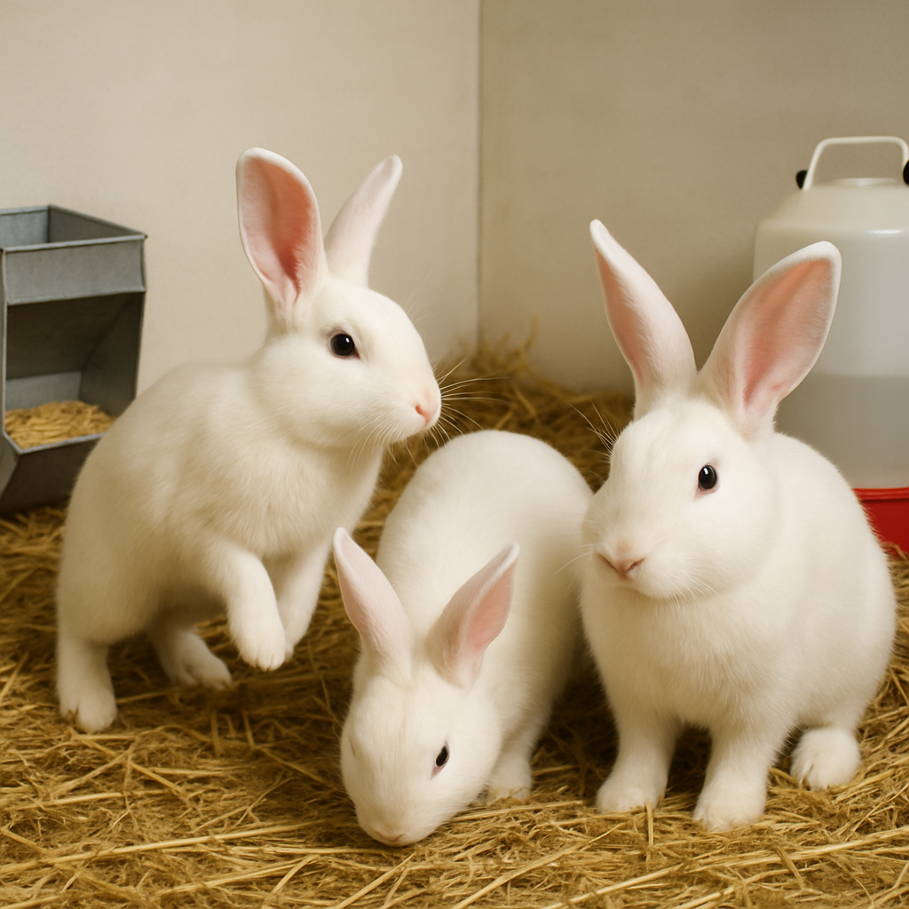 New Zealand White Rabbit - United States paint by color