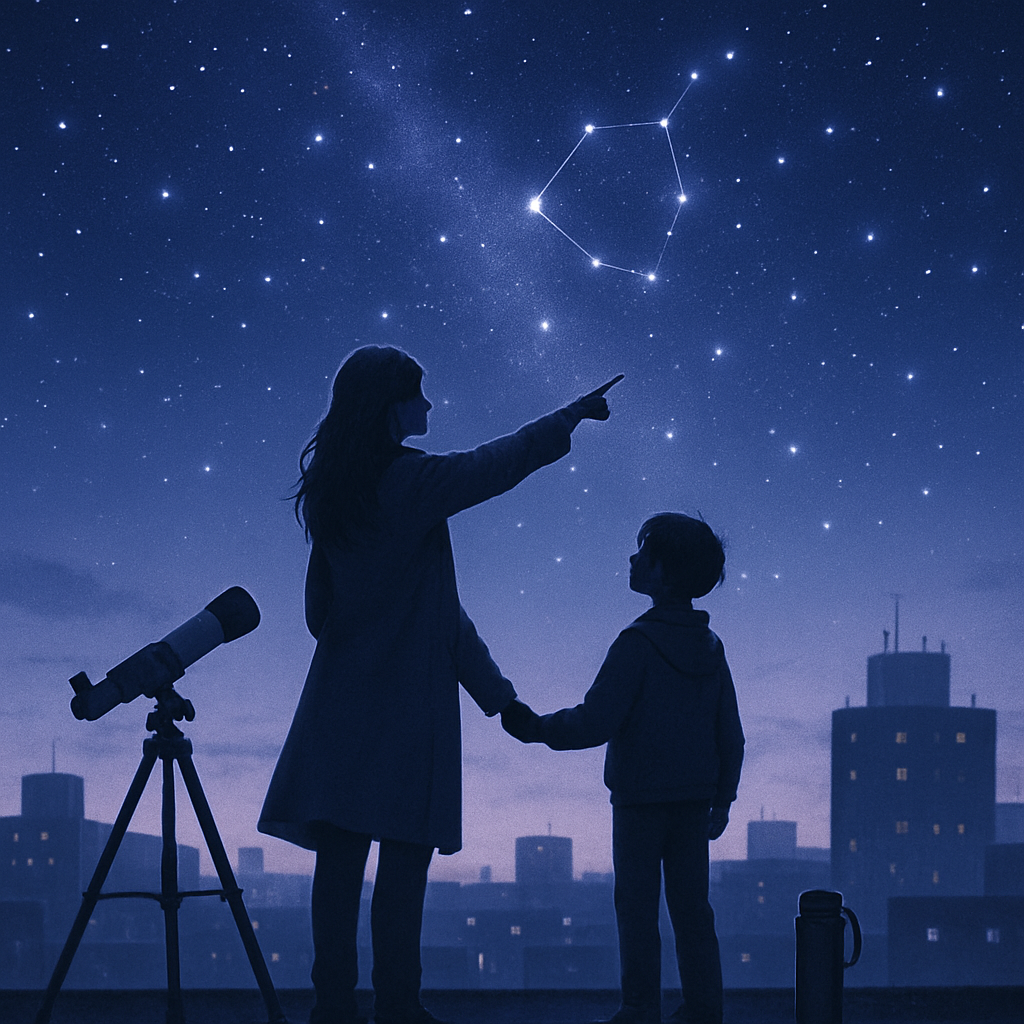Starlight Promises On The Rooftop DIY paint by diamonds