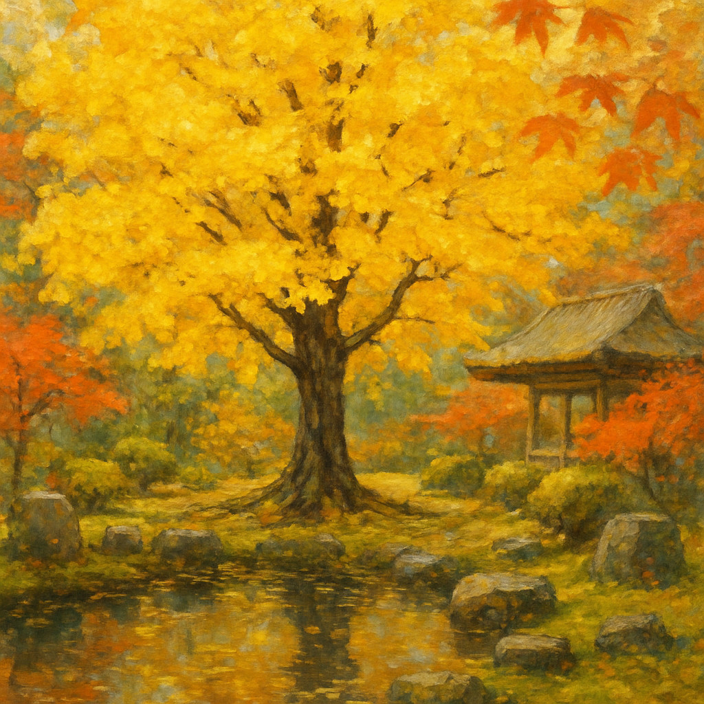 Ginkgo Tree Japan paint by diamonds