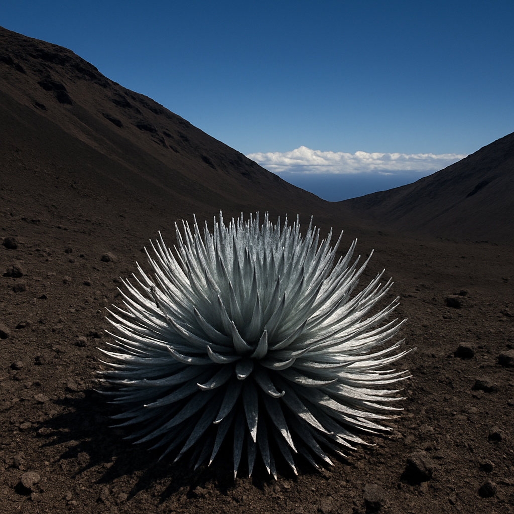 Haleakala Silversword paint by color