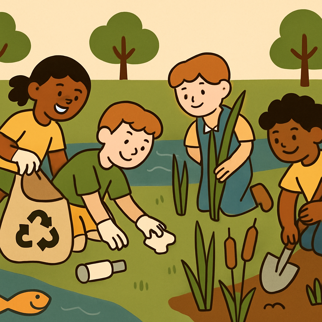River Cleanup Team paint by diamond