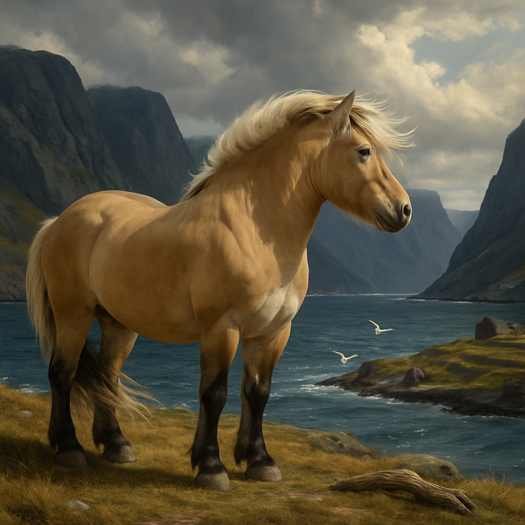 Norwegian Fjord Horse Norway paint by diamond