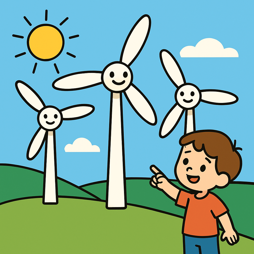 Wind Farm Adventure paint by color