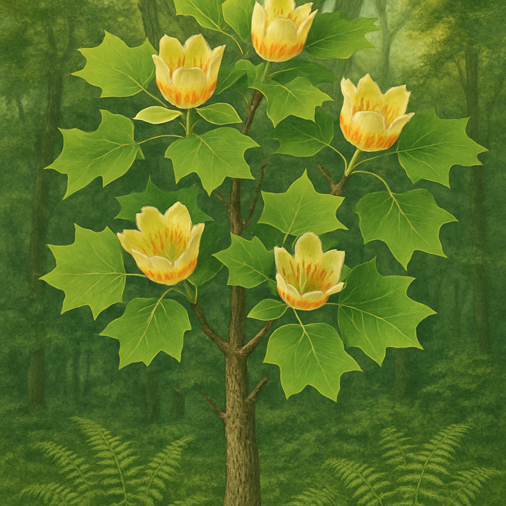 Liriodendron Tulipifera Paint by diamonds art