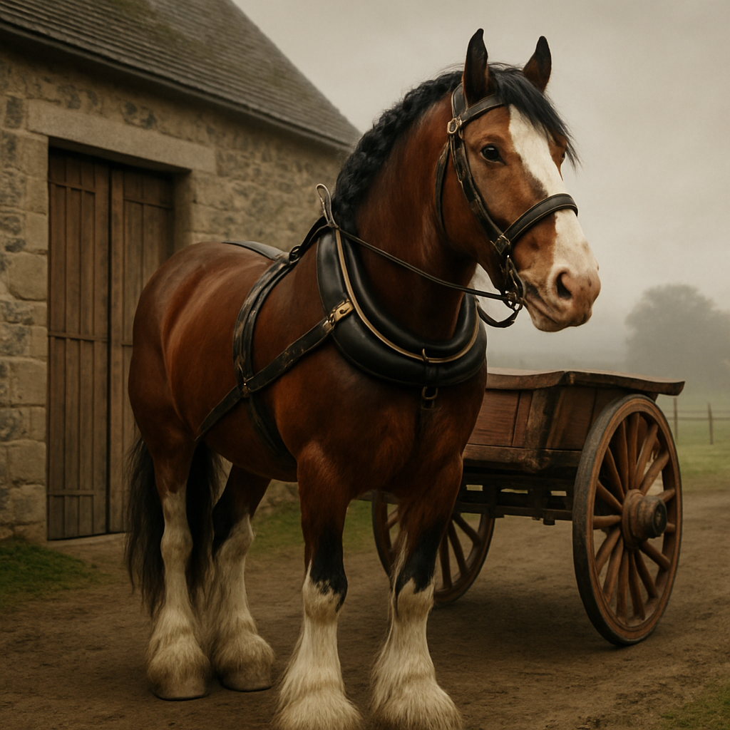 Clydesdale Horse Scotland painting diamond kit