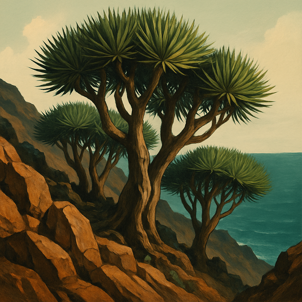 Dracaena Draco Paint by diamonds art