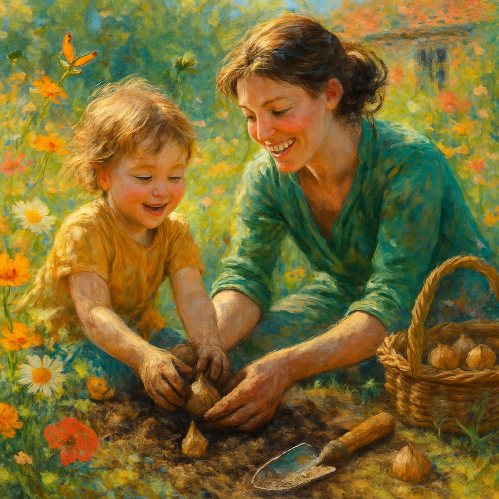 Garden Of Small Hands And Big Laughter Paint by diamonds kits