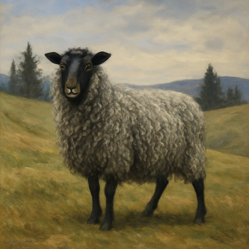 Gotland Sheep Paint by diamonds kits