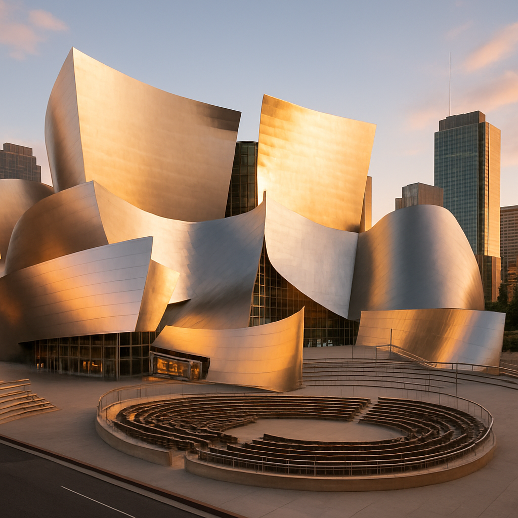 Walt Disney Concert Hall paint by diamond
