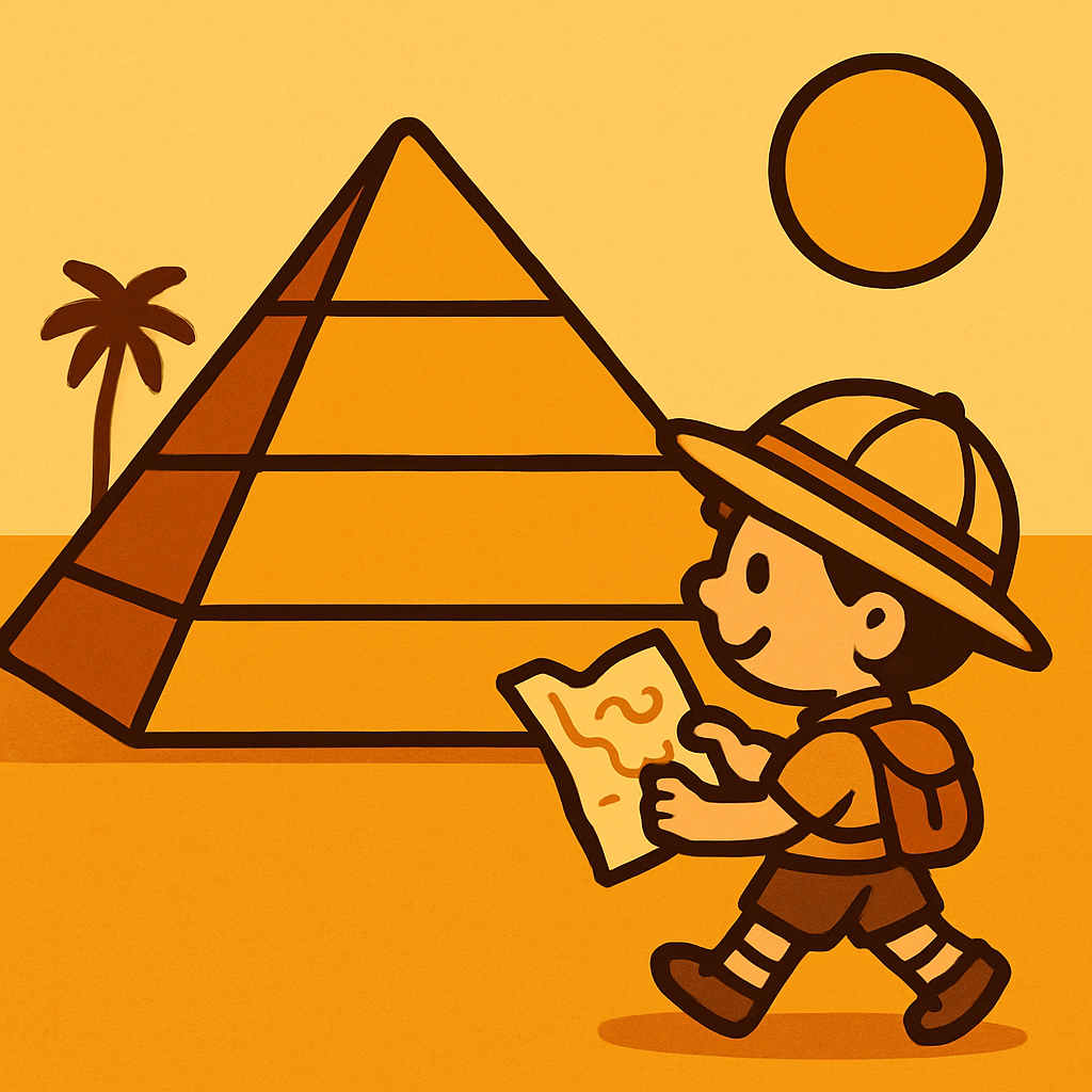 Pyramid Adventure Trek paint by color