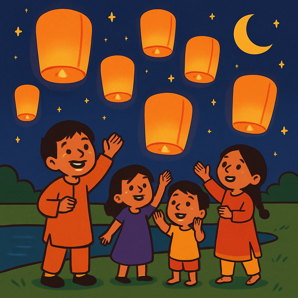 Festival Of Lantern Lights diamond painting
