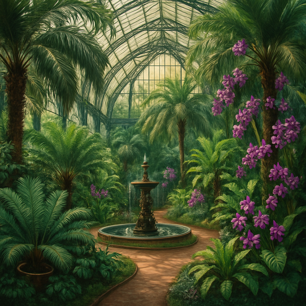 Royal Botanic Gardens Kew Conservatory London paint by diamonds