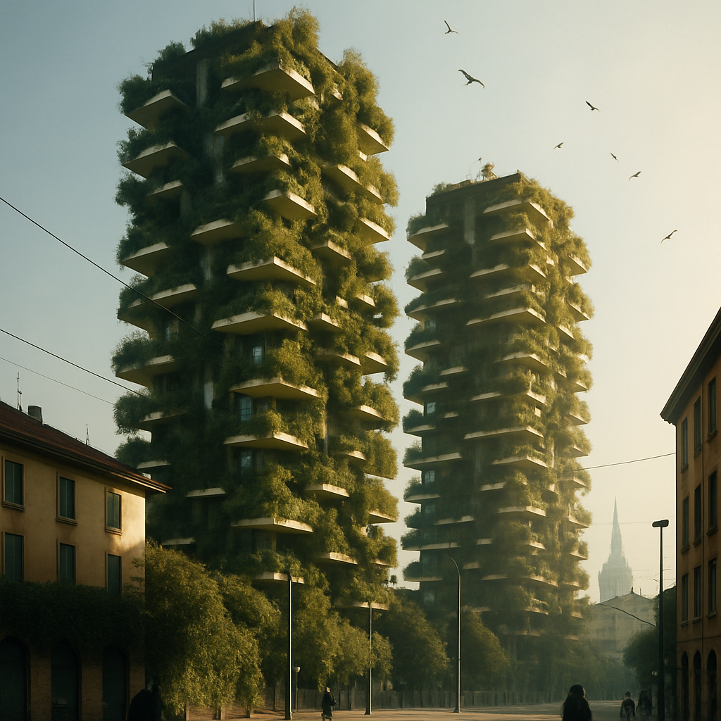 Bosco Verticale Milan Italy Paint by diamonds kits