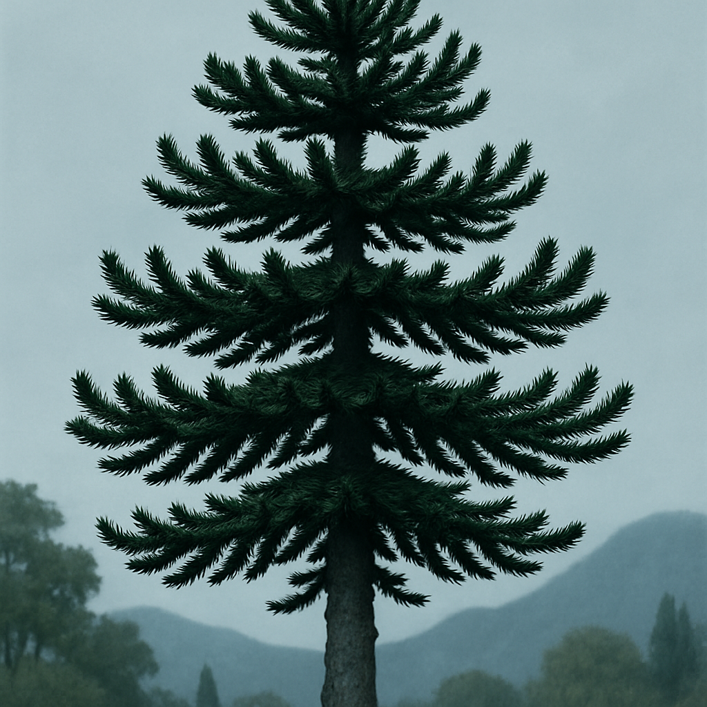 Araucaria Araucana Monkey Puzzle Tree Paint by diamonds kits