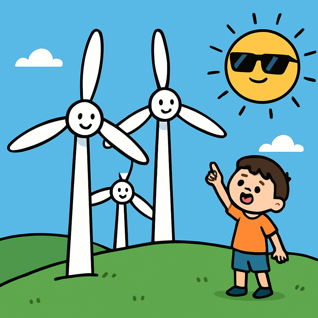 Wind Turbine Helpers paint by color
