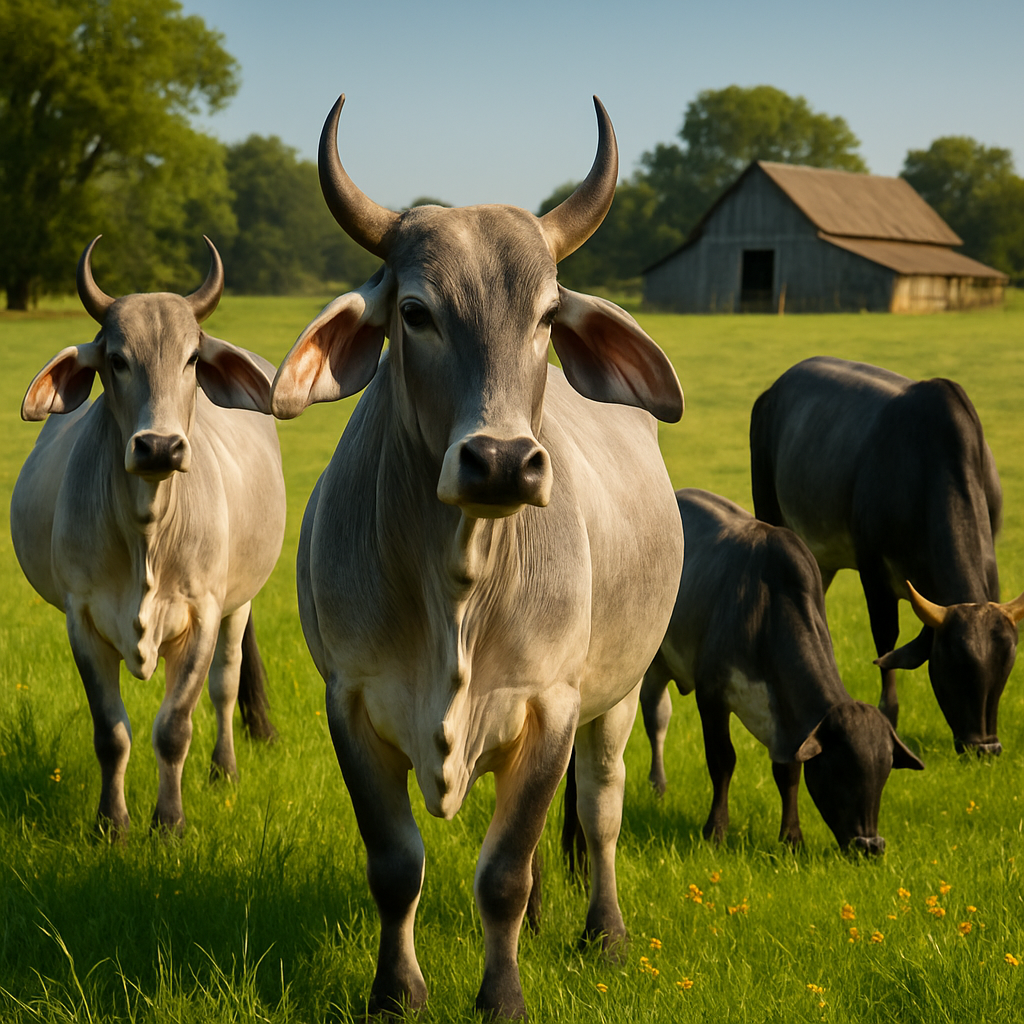 Zebu Cattle paint by diamonds