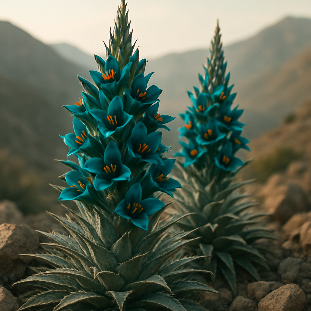 Sapphire Tower Puya Alpestris Paint by diamonds kits