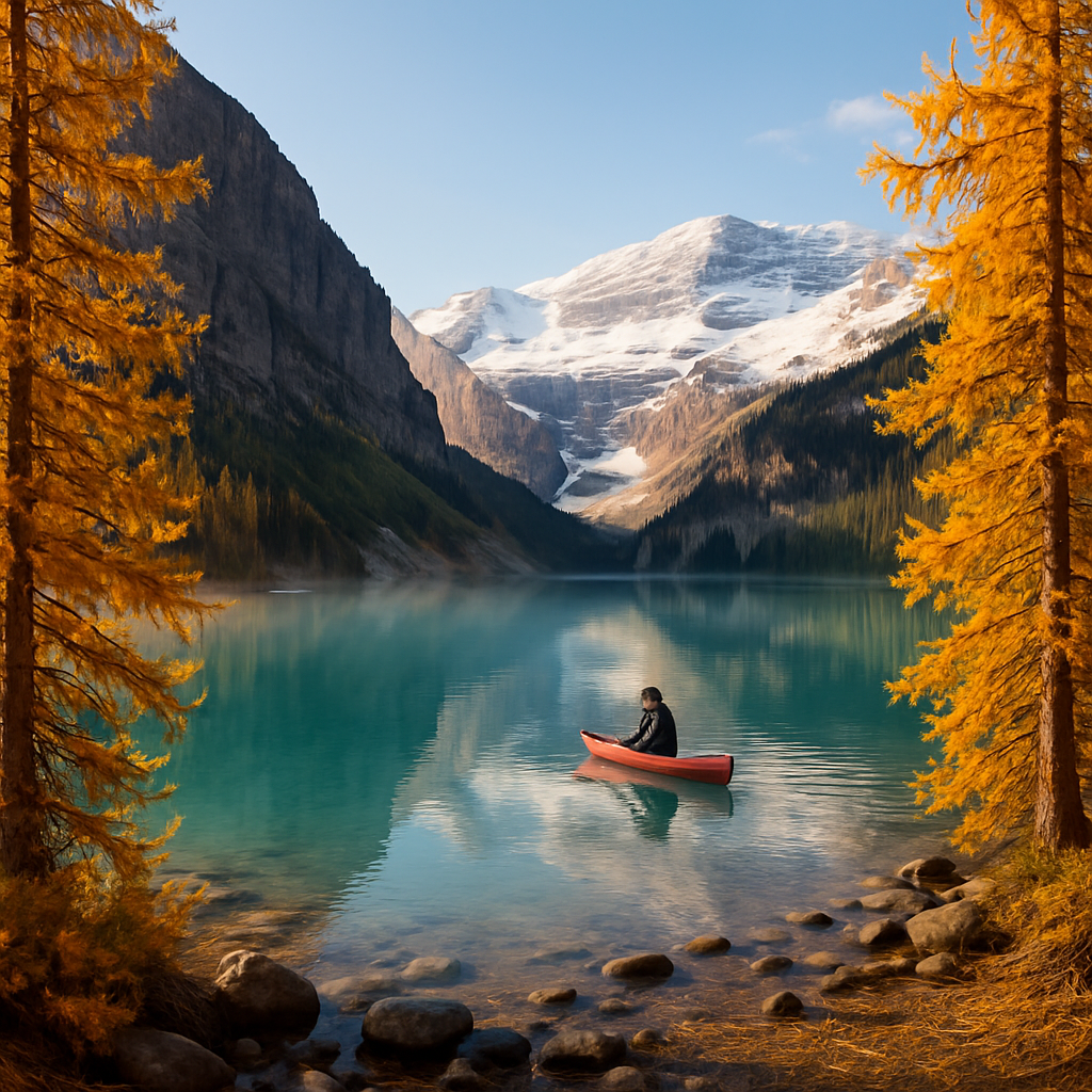 Autumn Reflections On Lake Louise Painting by diamonds kit