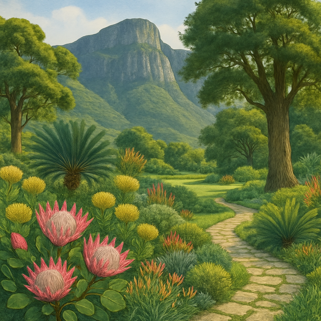 Kirstenbosch National Botanical Garden – Cape Town South Africa paint by diamond