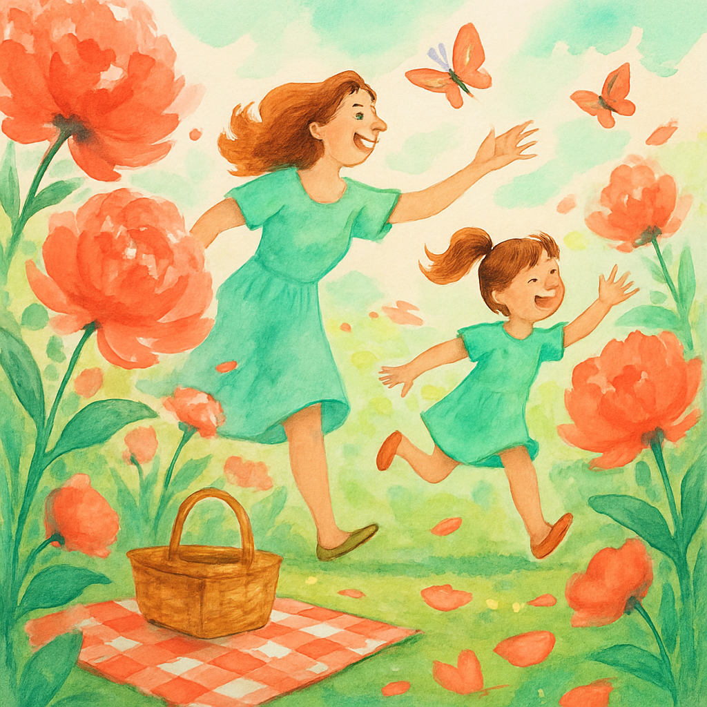 Petal Parade In The Backyard DIY paint by diamonds