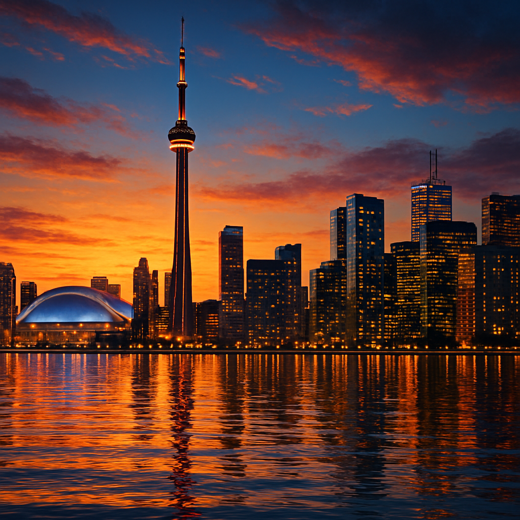Harborfront Skyline Toronto Canada Paint by diamonds art