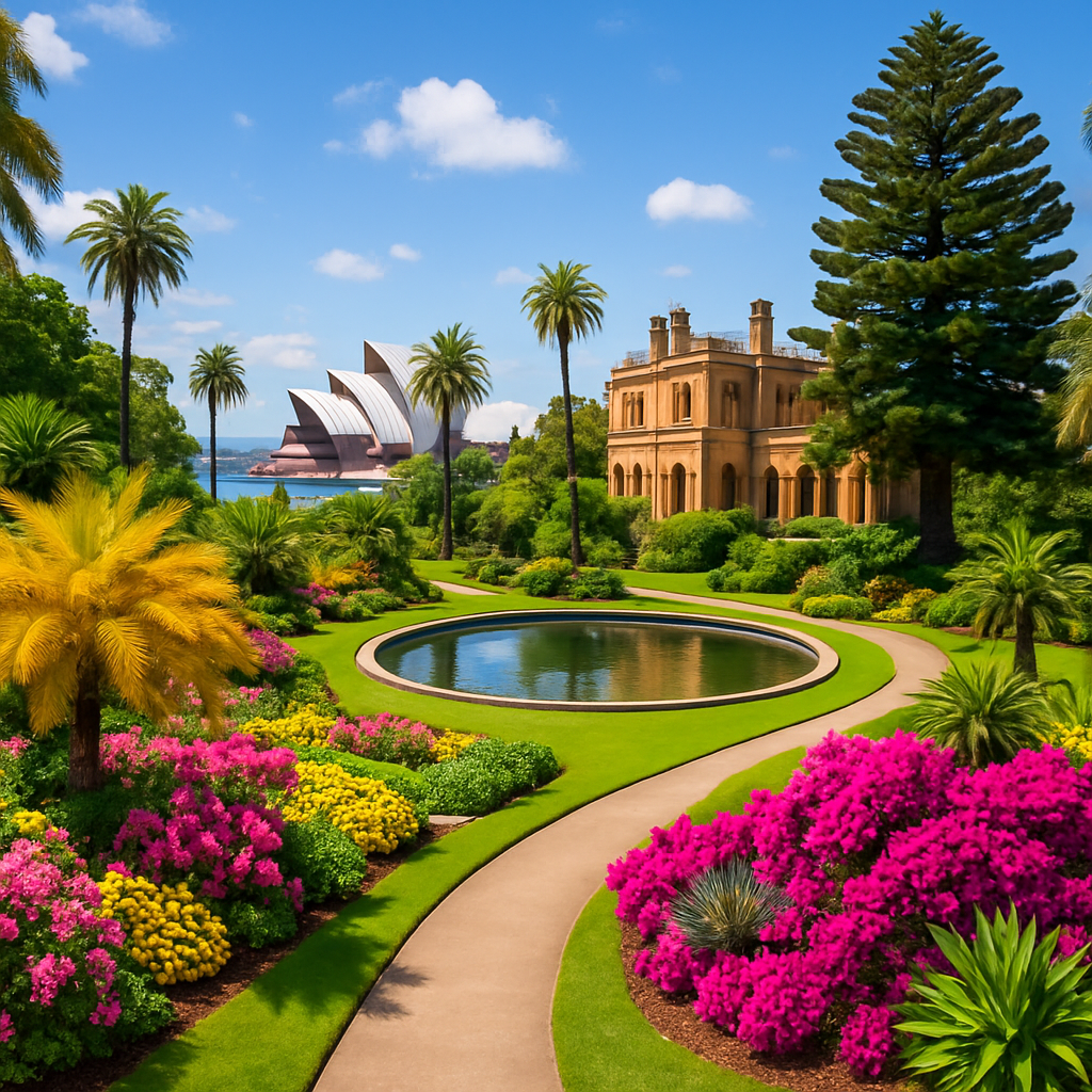 Sydney Royal Botanic Garden DIY paint by diamonds
