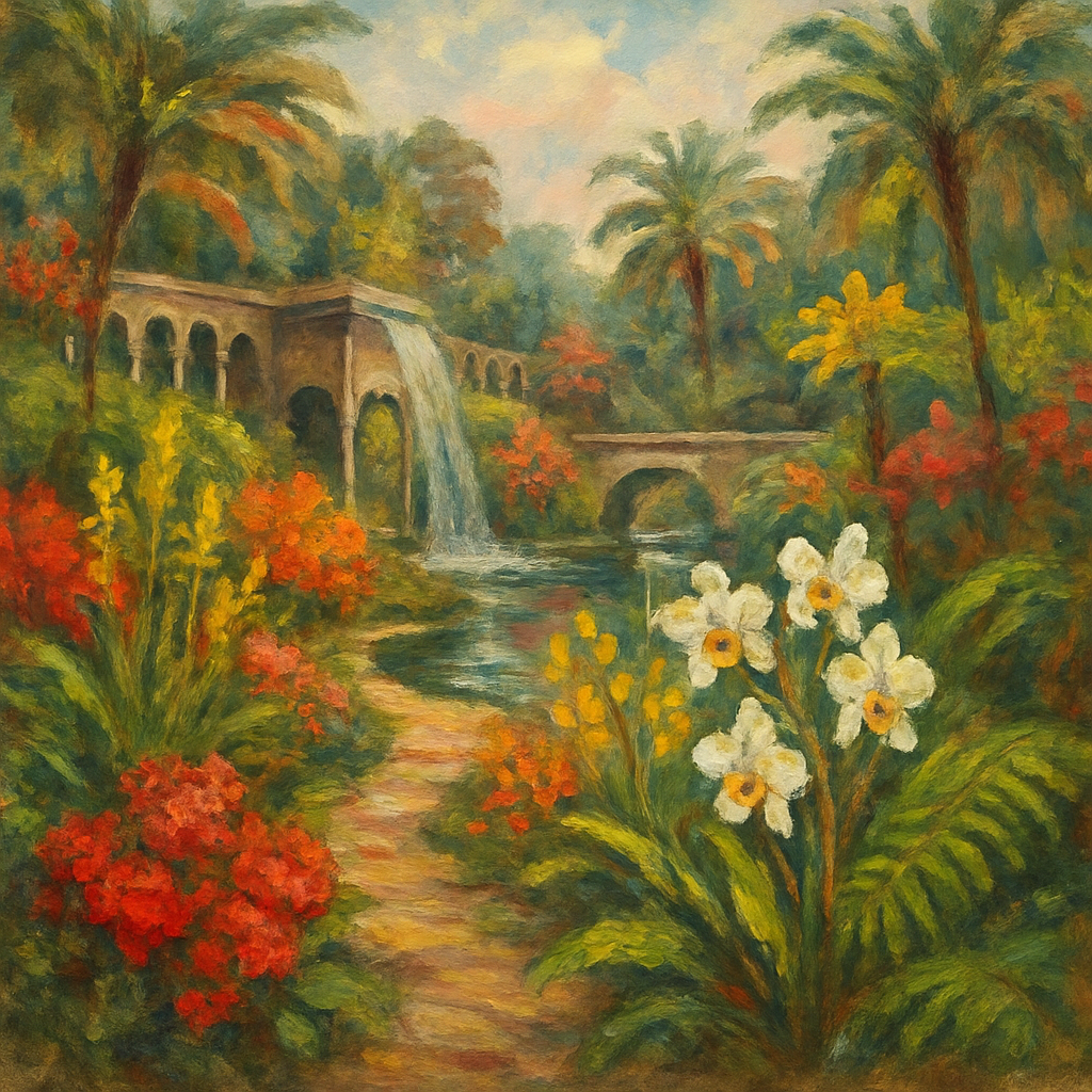 Monte Palace Tropical Garden Paint by diamonds art
