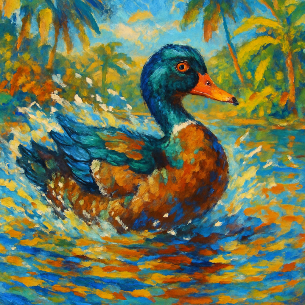 Creole Creole Duck paint by diamonds