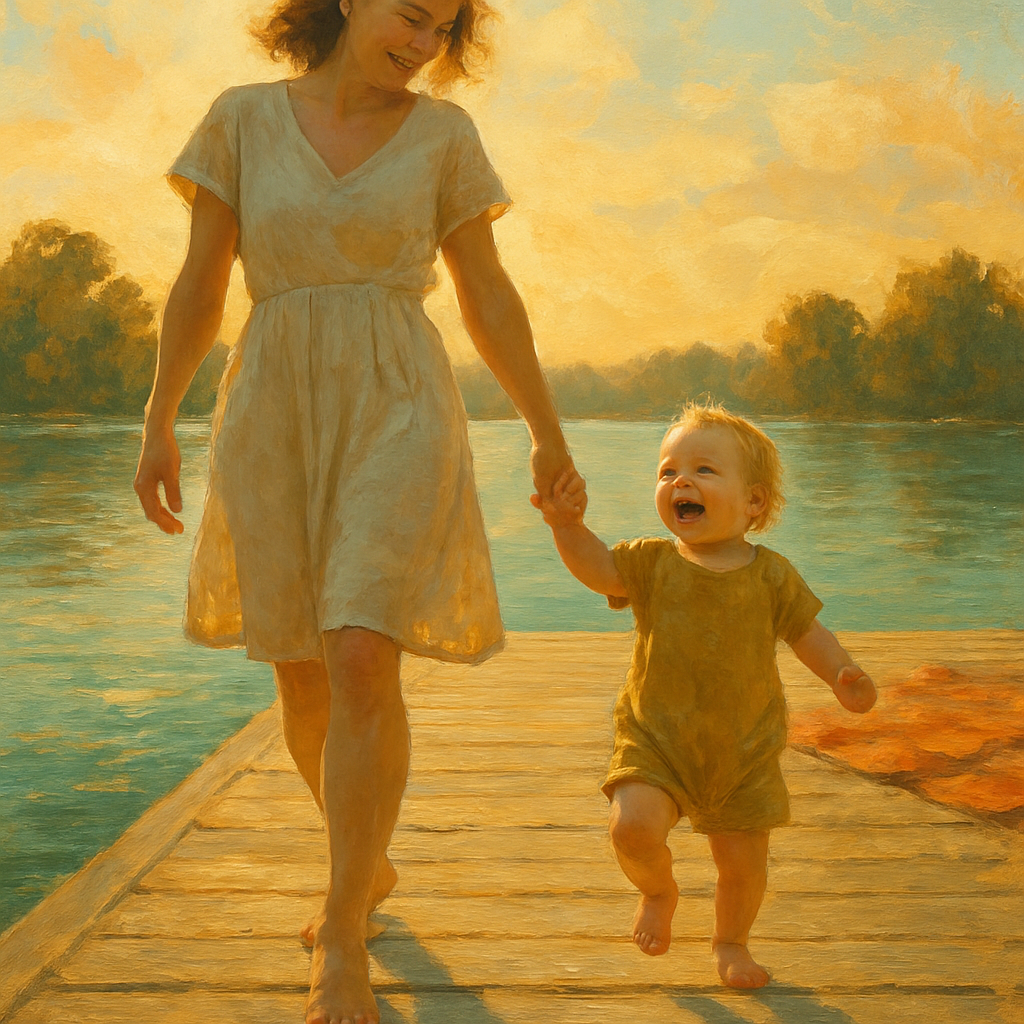 Sunlit Devotion Along The Lake paint by diamonds