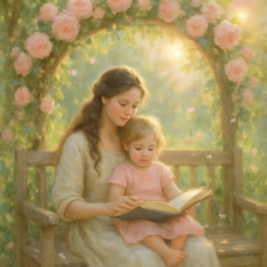 Garden Whispers In A Rose Arbour paint by diamonds