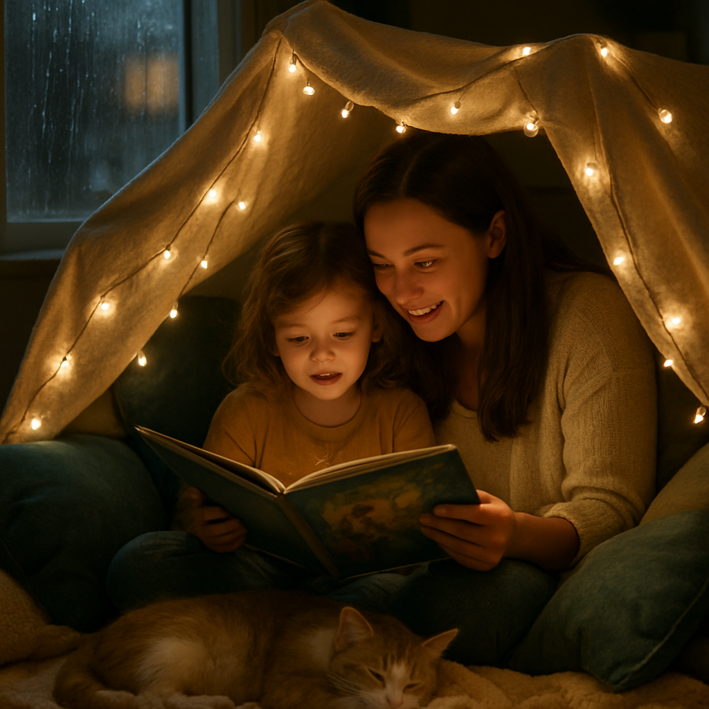 Rainy Day Fort And Shared Laughter painting diamond kit