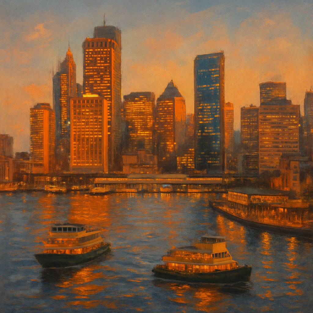 Sydney Circular Quay Skyline painting diamond kit