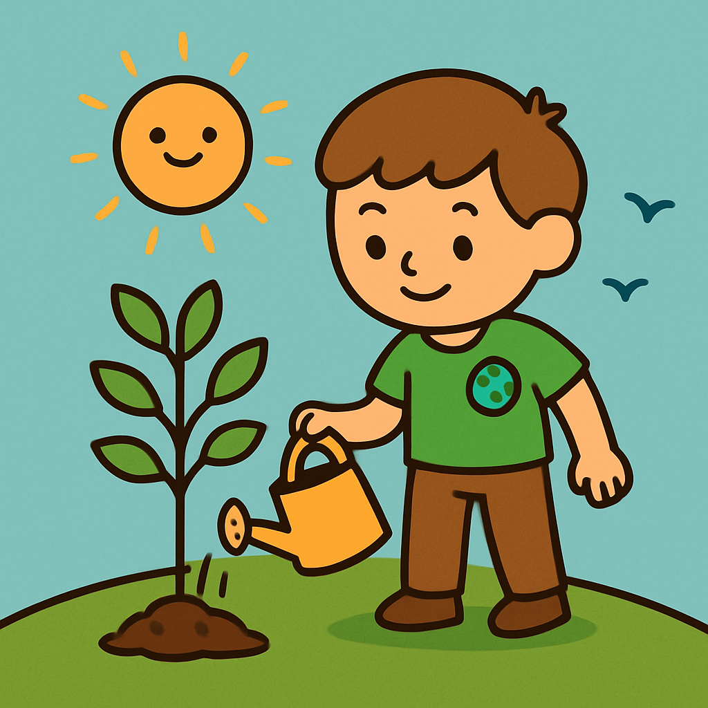 Little Gardener Planet Protector Painting by diamonds kit