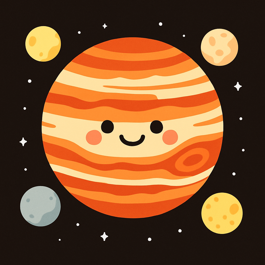 Jupiter And Its Friendly Moons paint by diamonds
