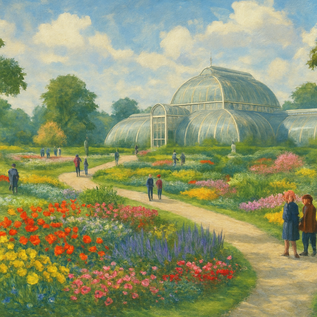 Kew Gardens London paint by diamonds