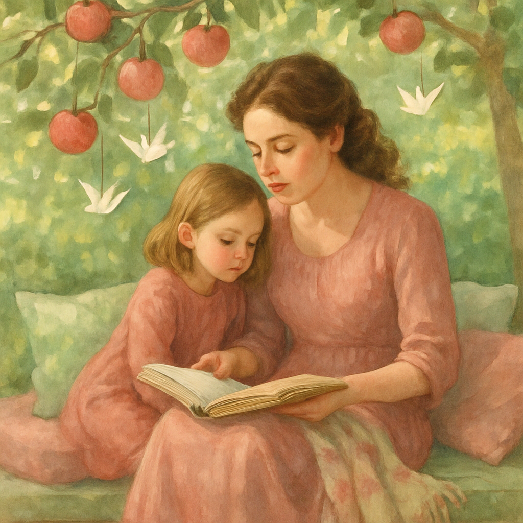 Garden Storytime Under The Apple Tree diamonded painting kits